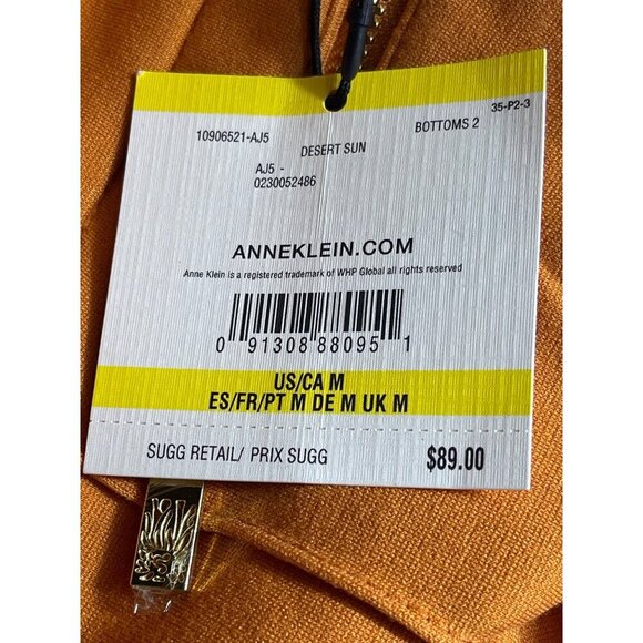 Elegant Wide Leg Orange Pants - Picture 3 of 9